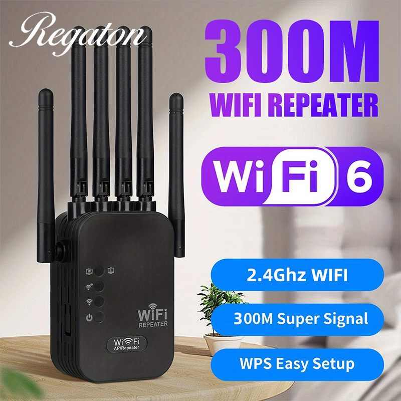 Smart Home Network - Hoogversterkende 300M WiFi-signaalversterker 2.4GHz draadloze repeater