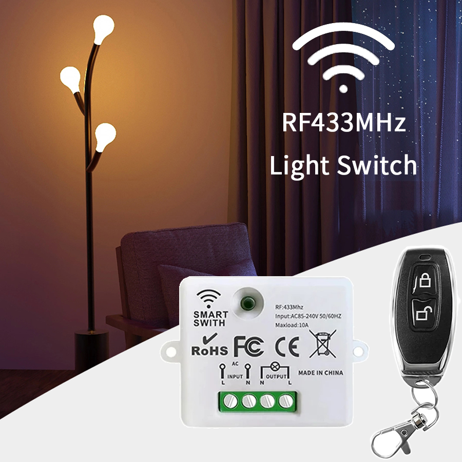 Smart Home Switch - RF 433MHz Draadloze Afstandsbediening Schakelaar Smart