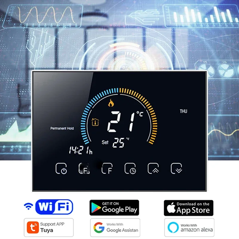 Smart Home Furniture - TUYA Smart Wi-Fi programmeerbare thermostaat met