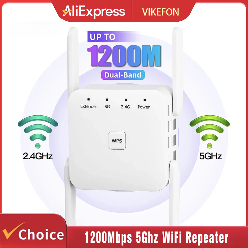 Smart Home Network - 1200Mbps 5GHz draadloze WiFi repeater booster