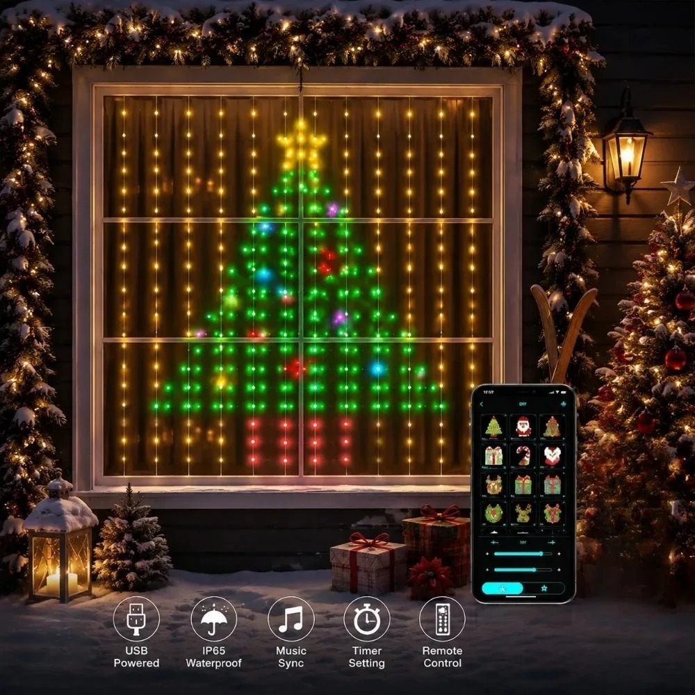 Smart Home Controller - LED Pixel Gordijnverlichting Bluetooth APP Besturing