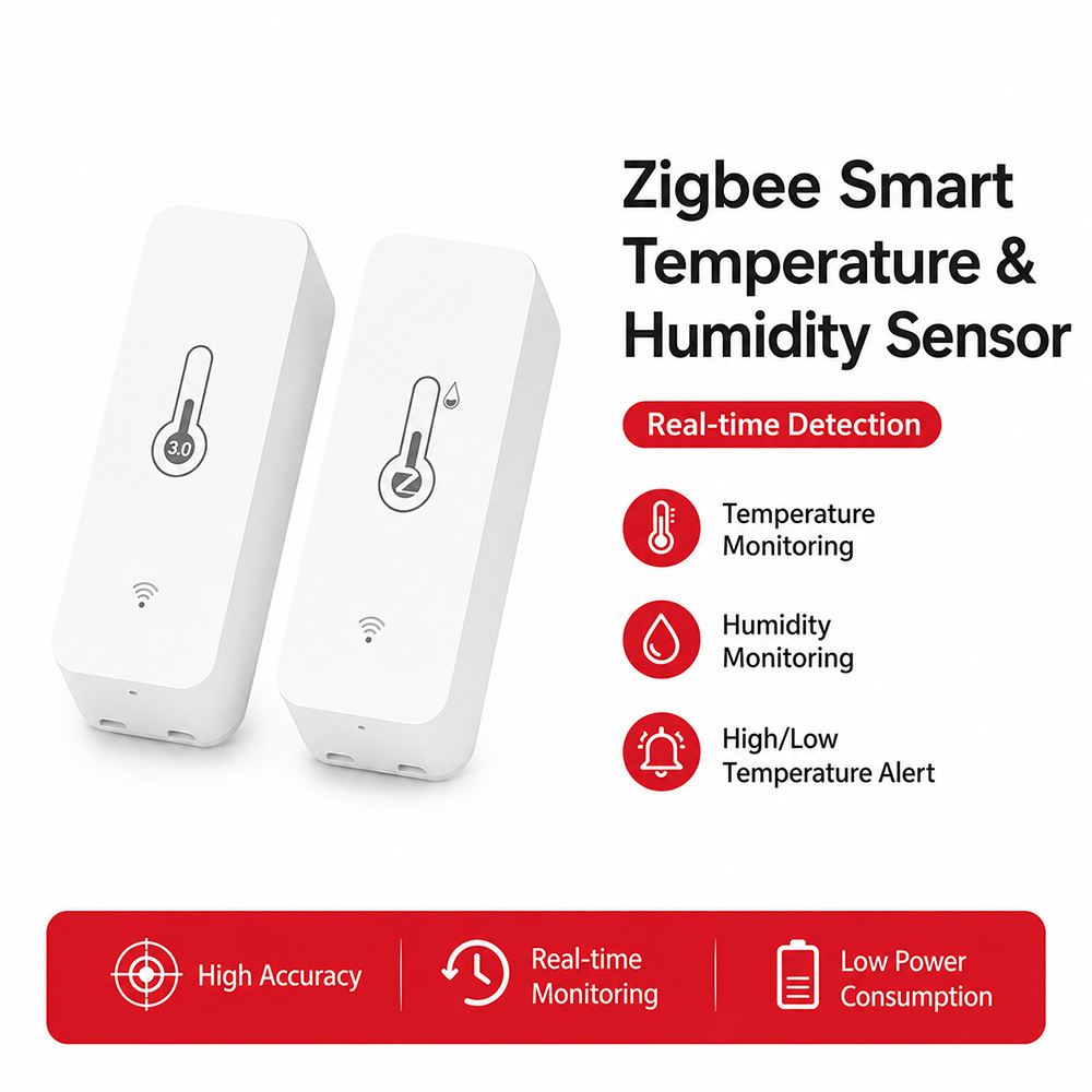 Smart Home Yandex - Zigbee Temperatuur- en Luchtvochtigheidssensor Slimme Thermometer