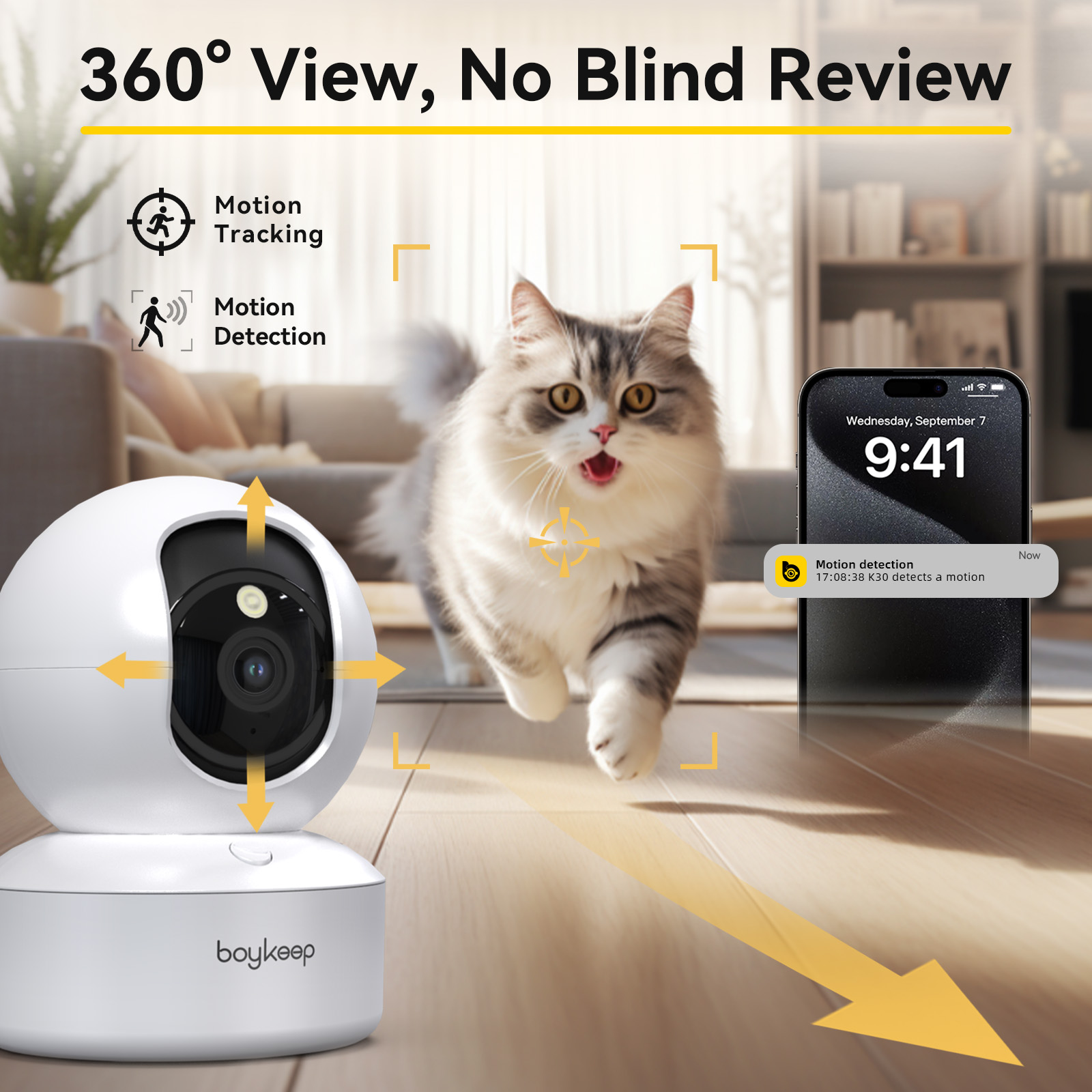 Smart Home Ezviz - Boykeep 2K hondencamera met telefoonapp, 5G