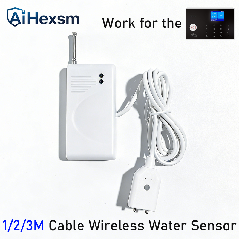 Wifi Water Leak Detector - 1/2/3meter Draadloze 433MHz Waterlek Alarm Sensor