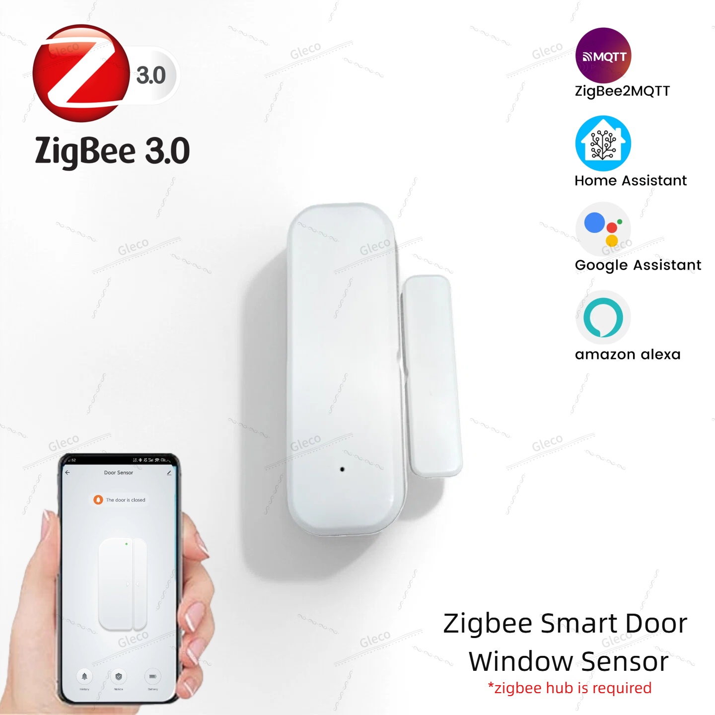 Smart Home Villa - Zigbee Raamdeursensor Detectie Magnetische raamsensor Deur