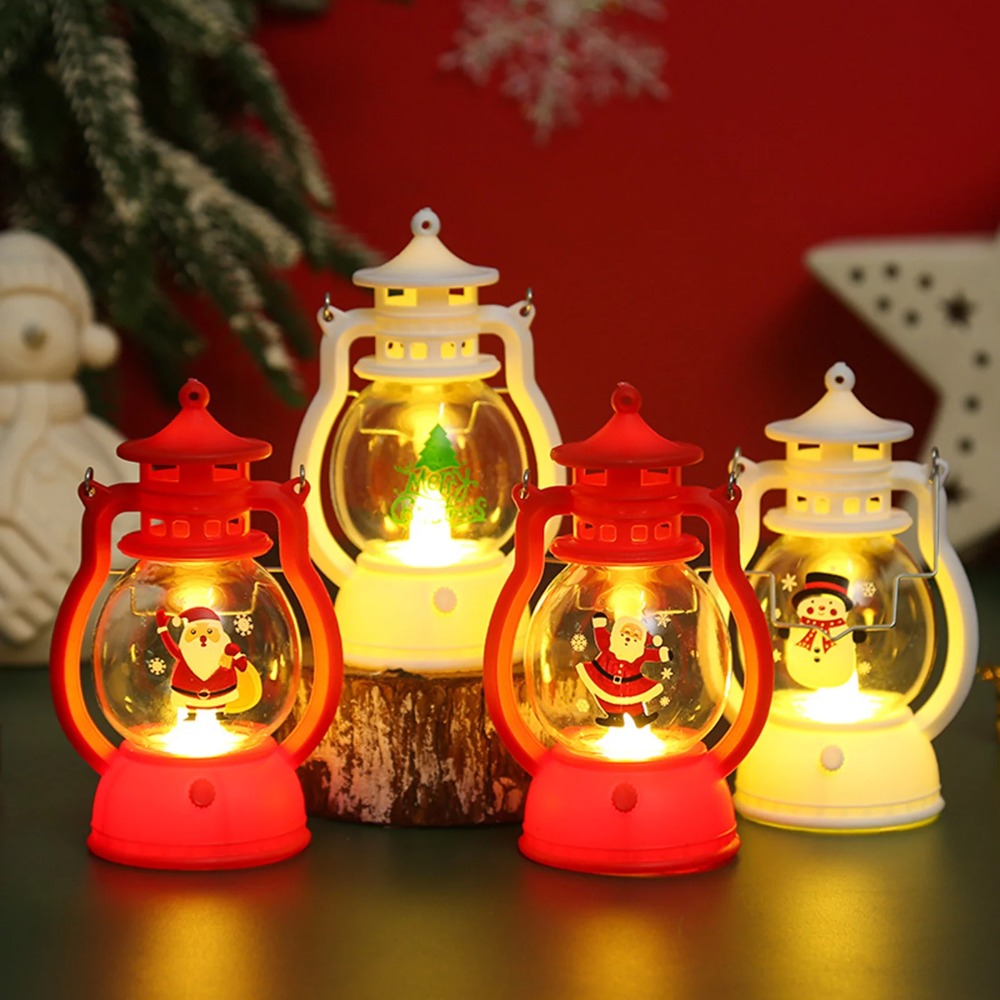 Smart Home Decor - Hangende kerstlantaarns, vintage LED-kerstlantaarn op batterijen,