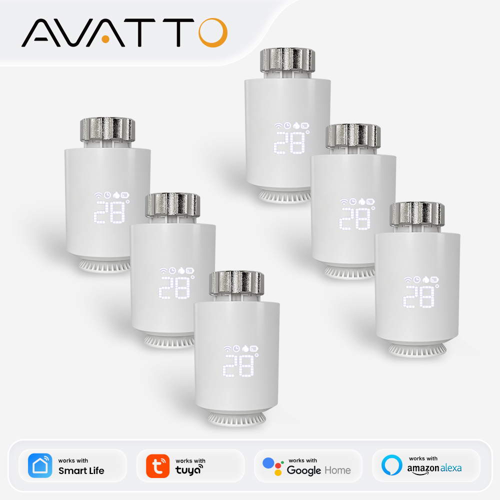 Smart Home Package - AVATTO ZigBee Thermostaat Radiator Actuator Smart