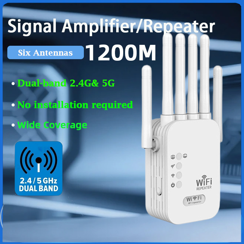 Smart Home Network - KATORD 1200Mbps Draadloze WiFi Repeater 2.4G