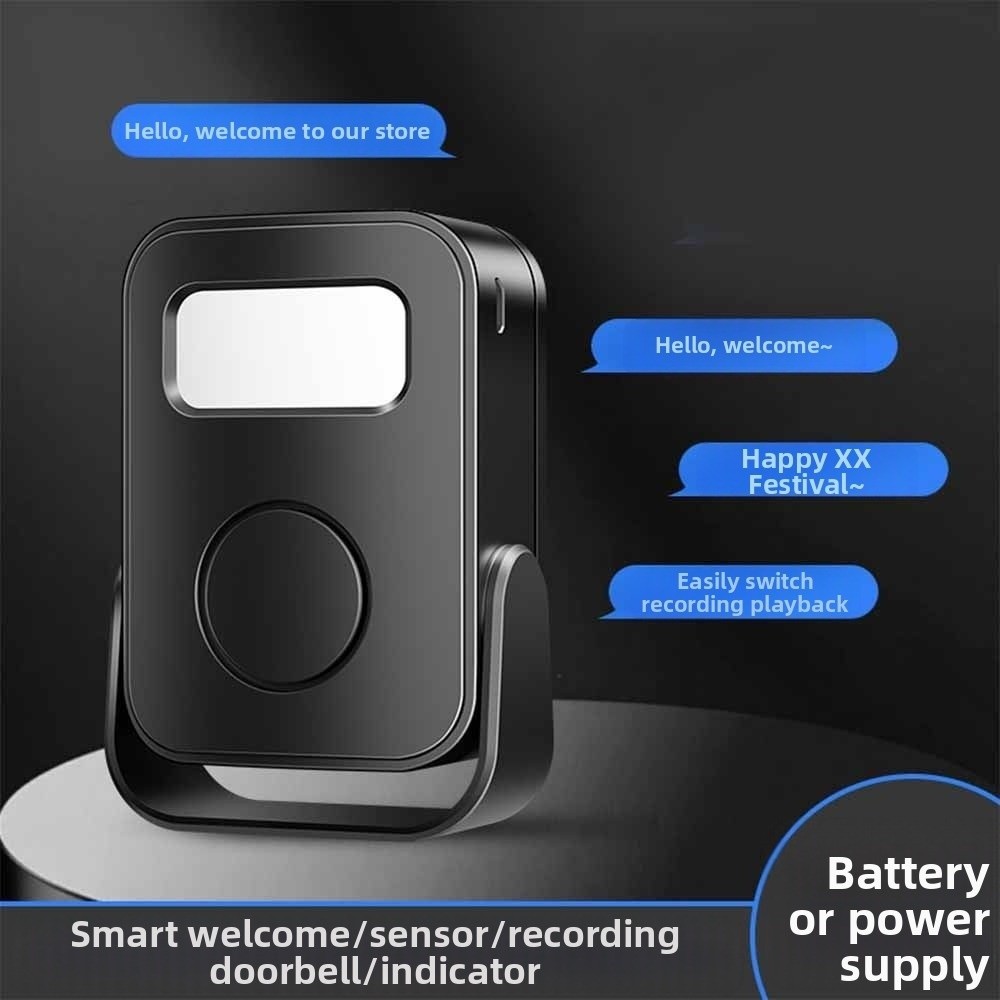 Wireless Door Sensor - Infraroodsensor Intelligente Welkomstdeurbel met Opnamefunctie PIR
