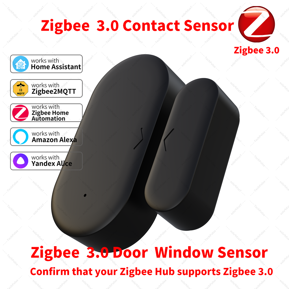 Smart Home Yandex - Zigbee 3.0 deur- en raamsensor werkt
