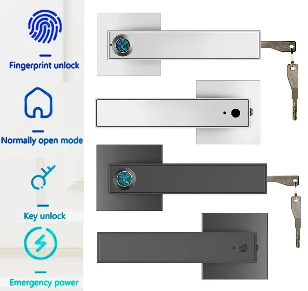 Smart Home Lock - Nieuw slim deurslot met Bluetooth-compatibele Tuya-app,