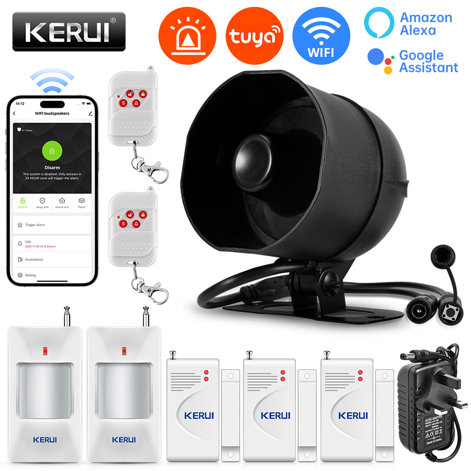 Smart Home Package - CORINA 120db Sirene Alarmsysteem WiFi Tuya