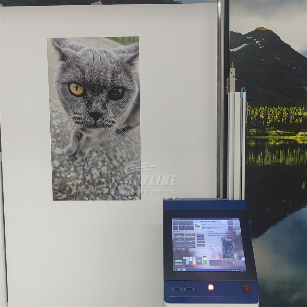 Smart Home Decor - AI 4K-wandprinter met bediening via smartphone,