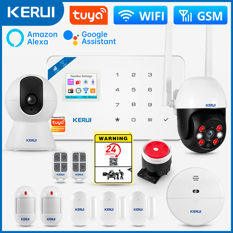 Smart Home Package - KERUI W181 Alarmsysteem Beveiliging Thuis WIFI