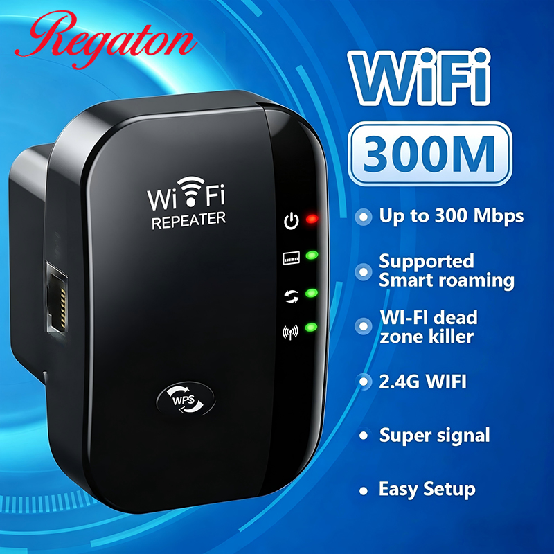Smart Home Network - Draadloze 300M 2.4GHz WiFi Range Extender,