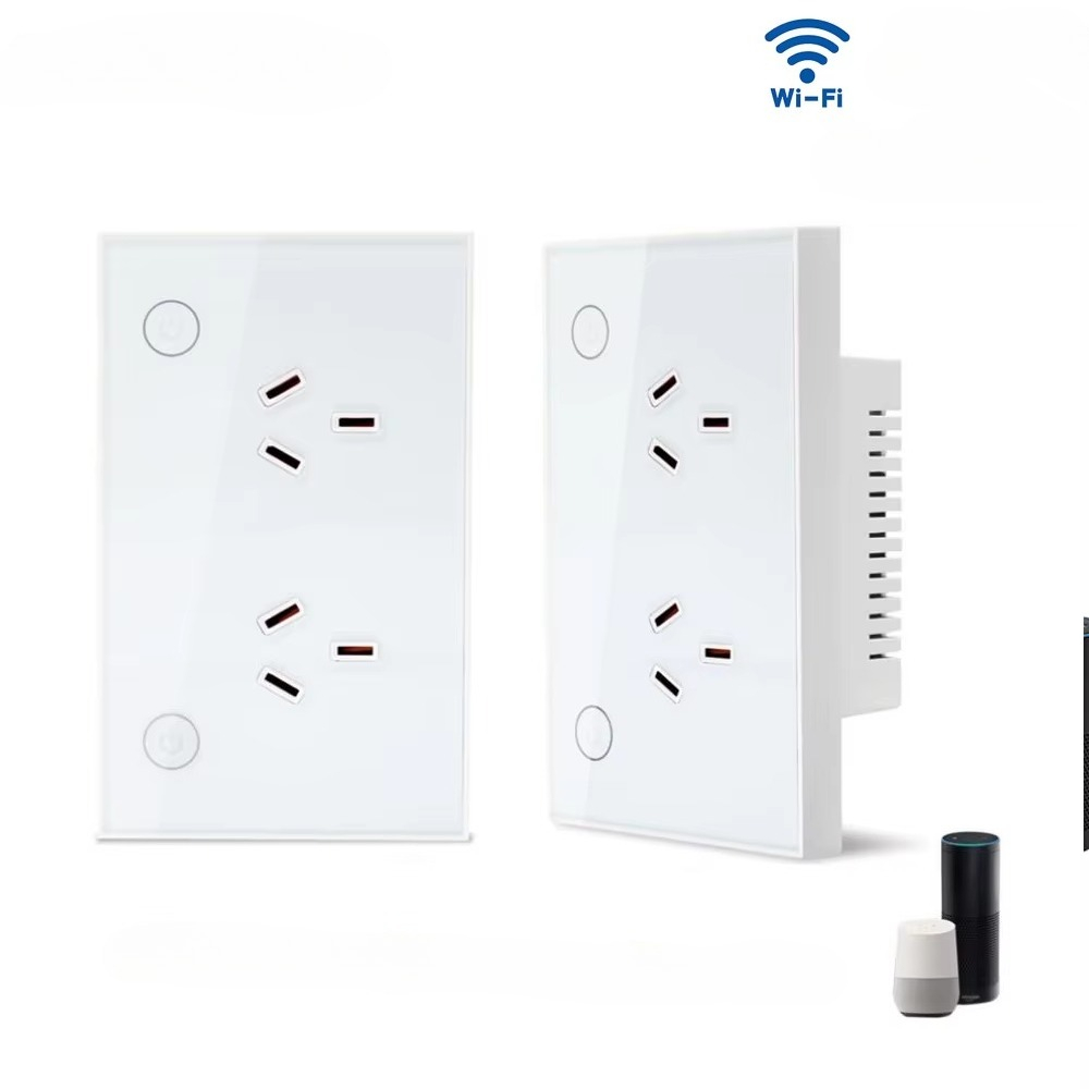Smart Home Switch - Zigbee Wi-Fi Matter AU slimme wandcontactdoos