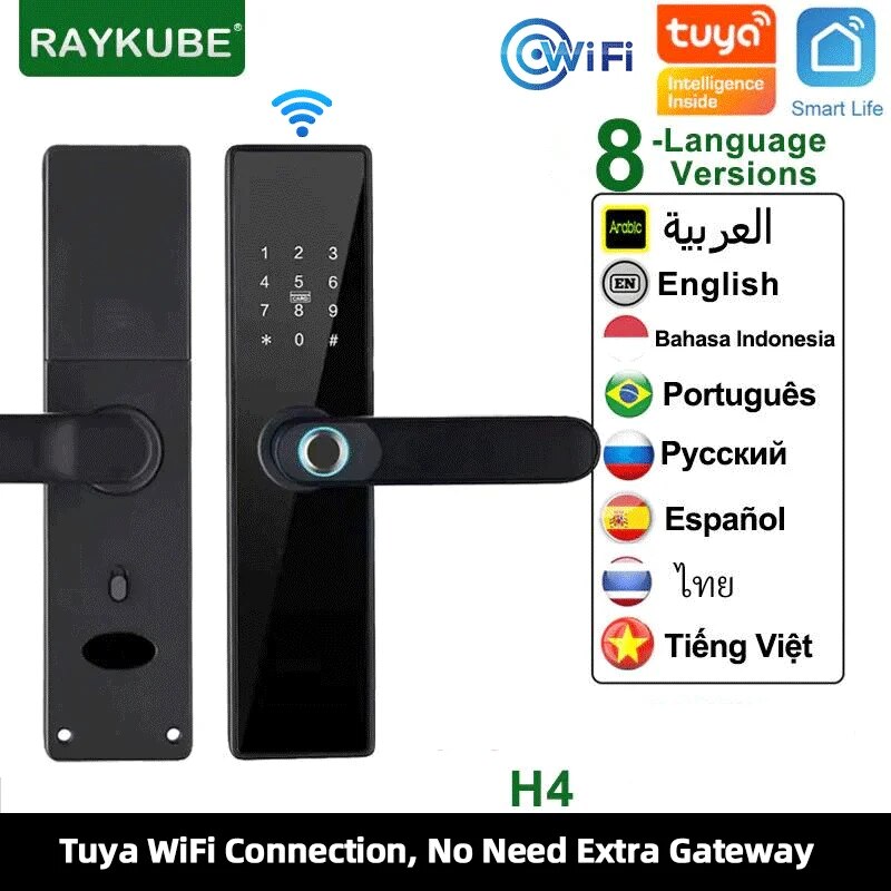 Smart Home Ezviz - Tuya Wifi Smart Lock Vingerafdruk Digitaal