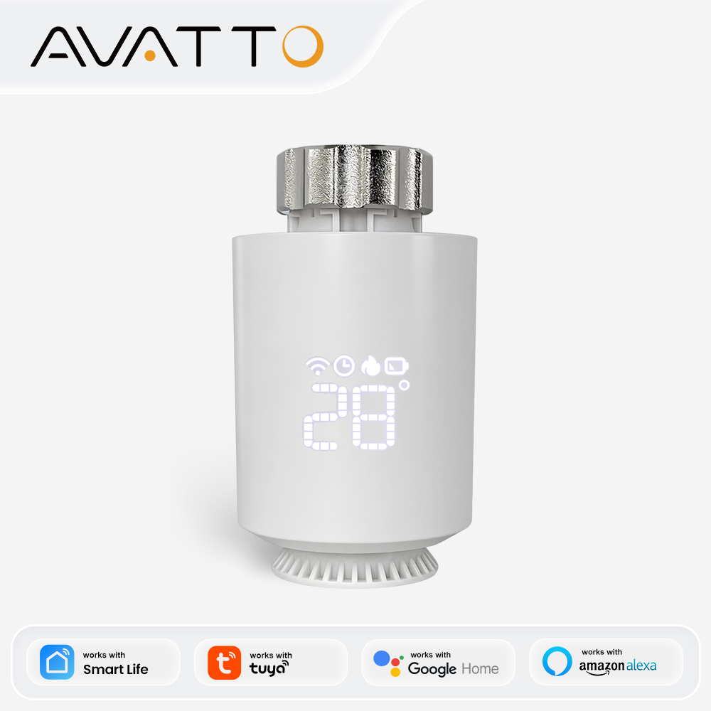 Smart Home Package - AVATTO ZigBee3.0 Thermostaat Radiator Actuator Smart
