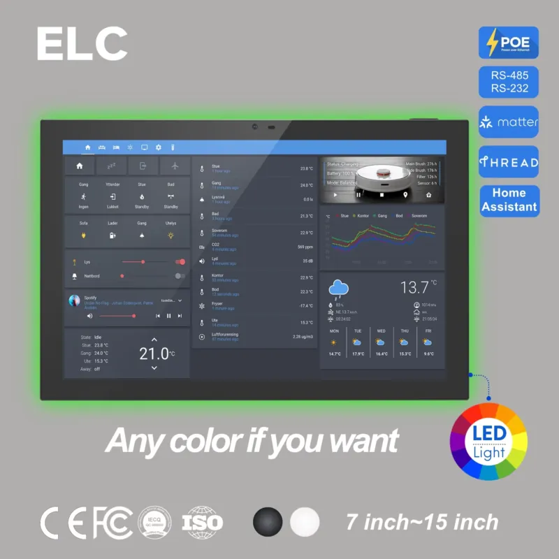 Smart Home Design - Home Assistant 10,1 inch Android 14
