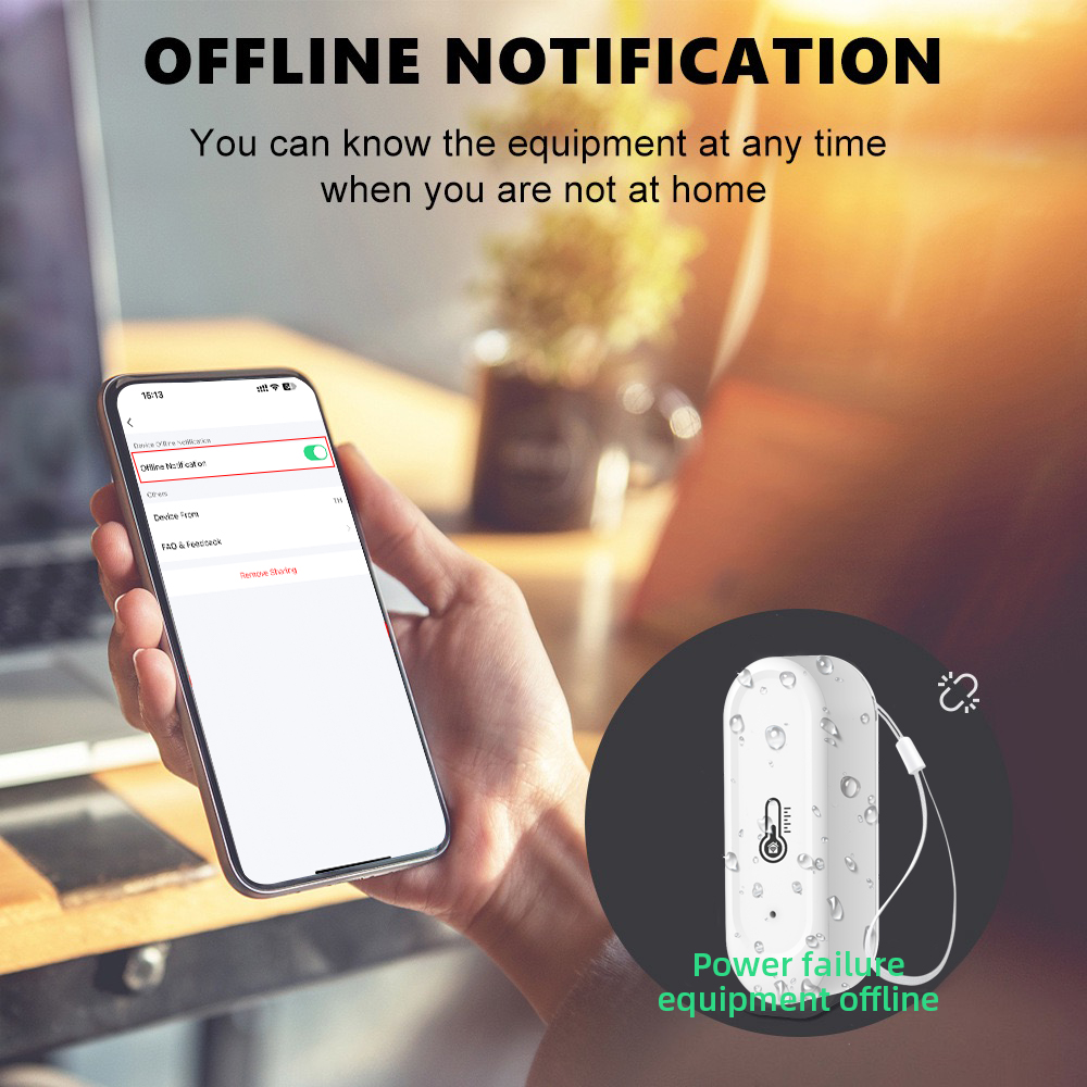 Smart Home Furniture - Waterdichte temperatuur- en vochtigheidssensoren IP65 Outdoor/Indoor