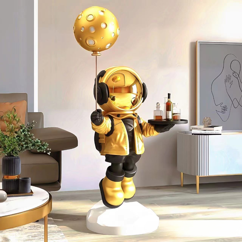 Smart Home Decor - Grote Creatieve Astronaut Vloerstaande Opslagdecoraties, Slimme