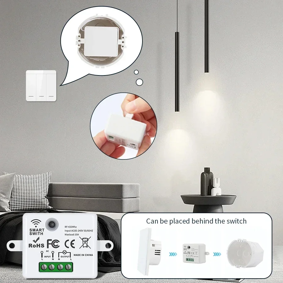 RF 433MHz Draadloze Afstandsbe - Smart Home Switch recensie en prijs
