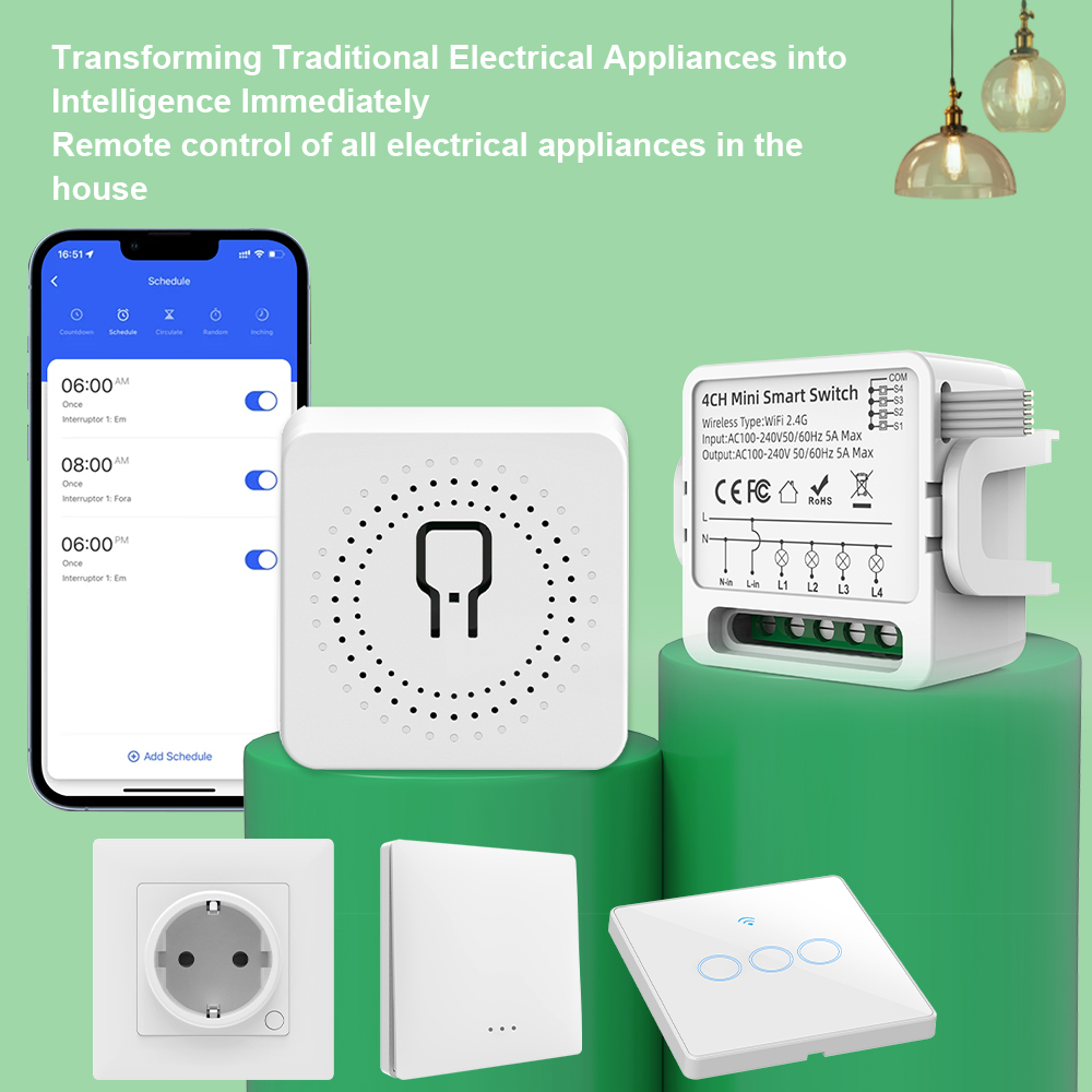 Tuya WiFi Smart Switch 1/2/3/4 - Smart Home For Living recensie en prijs