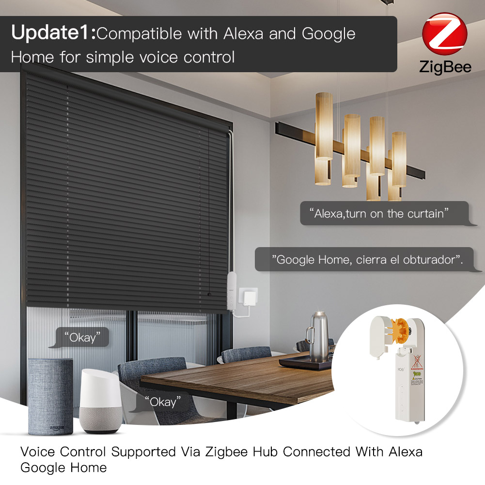 MOES ZigBee Smart DIY Gemotori - Smart Home Blinds recensie en prijs