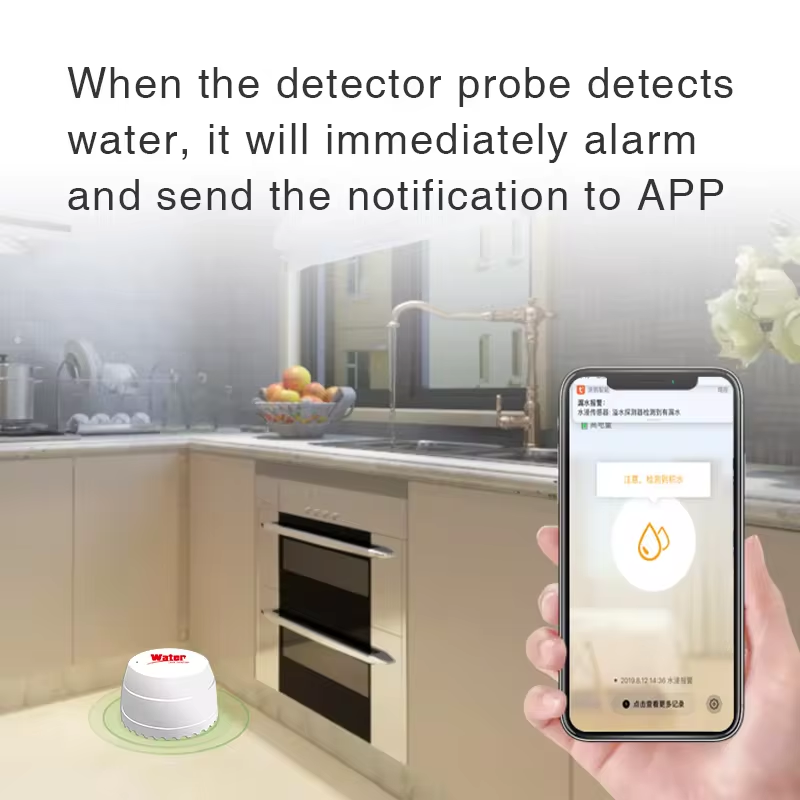 Tuya WiFi Waterlekdetector Ove - Wifi Water Leak Detector recensie en prijs