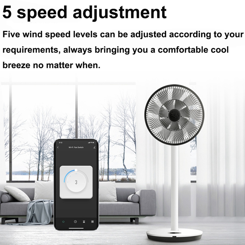Smart Wifi Fan Switch 5 Speed  - Smart Home Controller recensie en prijs