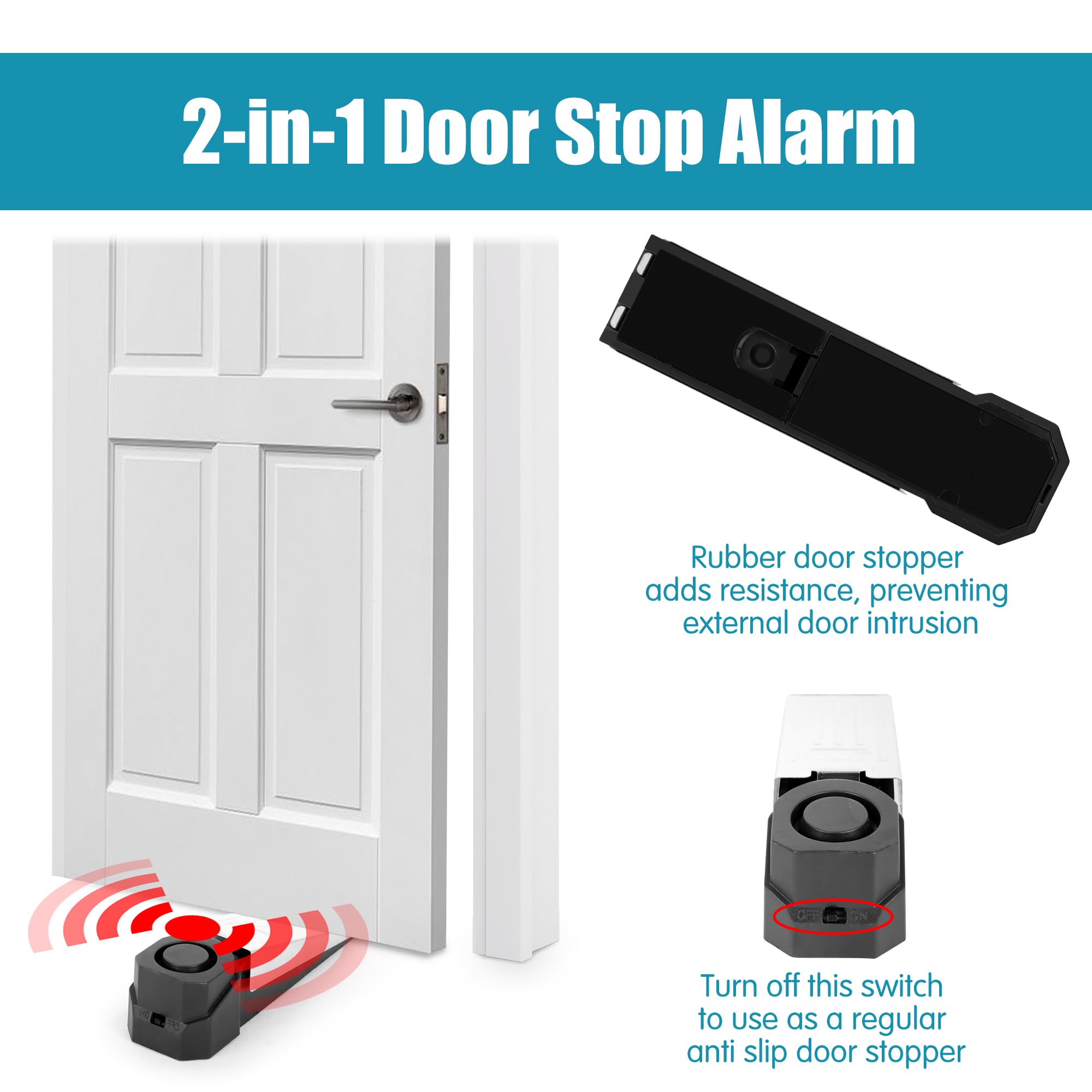 Draadloos deurstopper alarmsys - Wireless Door Sensor recensie en prijs