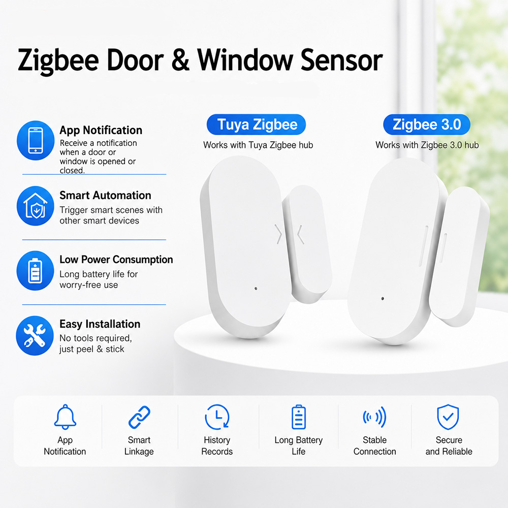 Zigbee deur- en raamsensor UZ- - Smart Home Yandex recensie en prijs