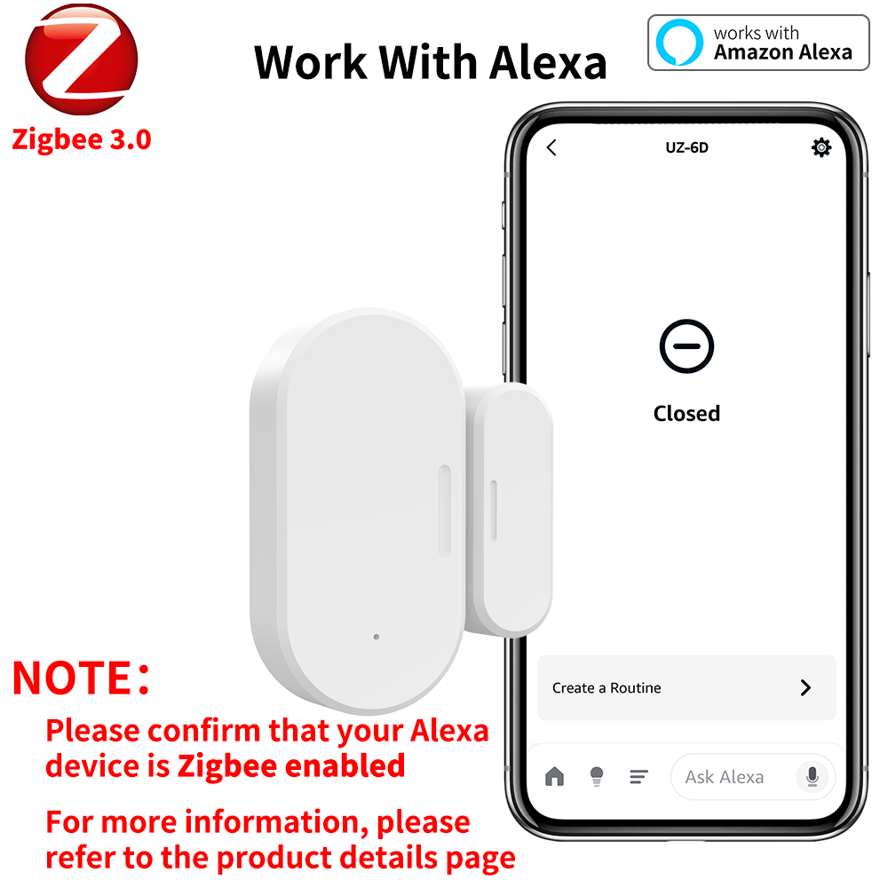 Zigbee deur- en raamsensor UZ- - Smart Home Yandex recensie en prijs