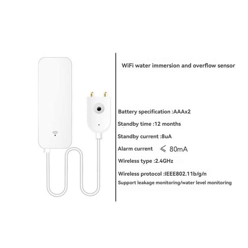 DTEN-Tuya WIFI slimme waterlek - Wifi Water Leak Detector recensie en prijs