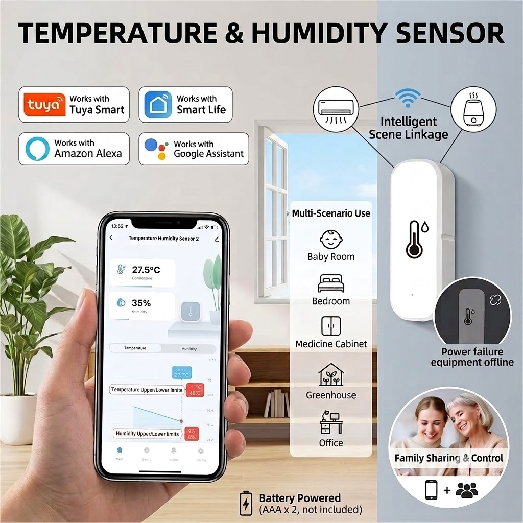Slimme WiFi-temperatuur- en vo - Smart Home Furniture recensie en prijs