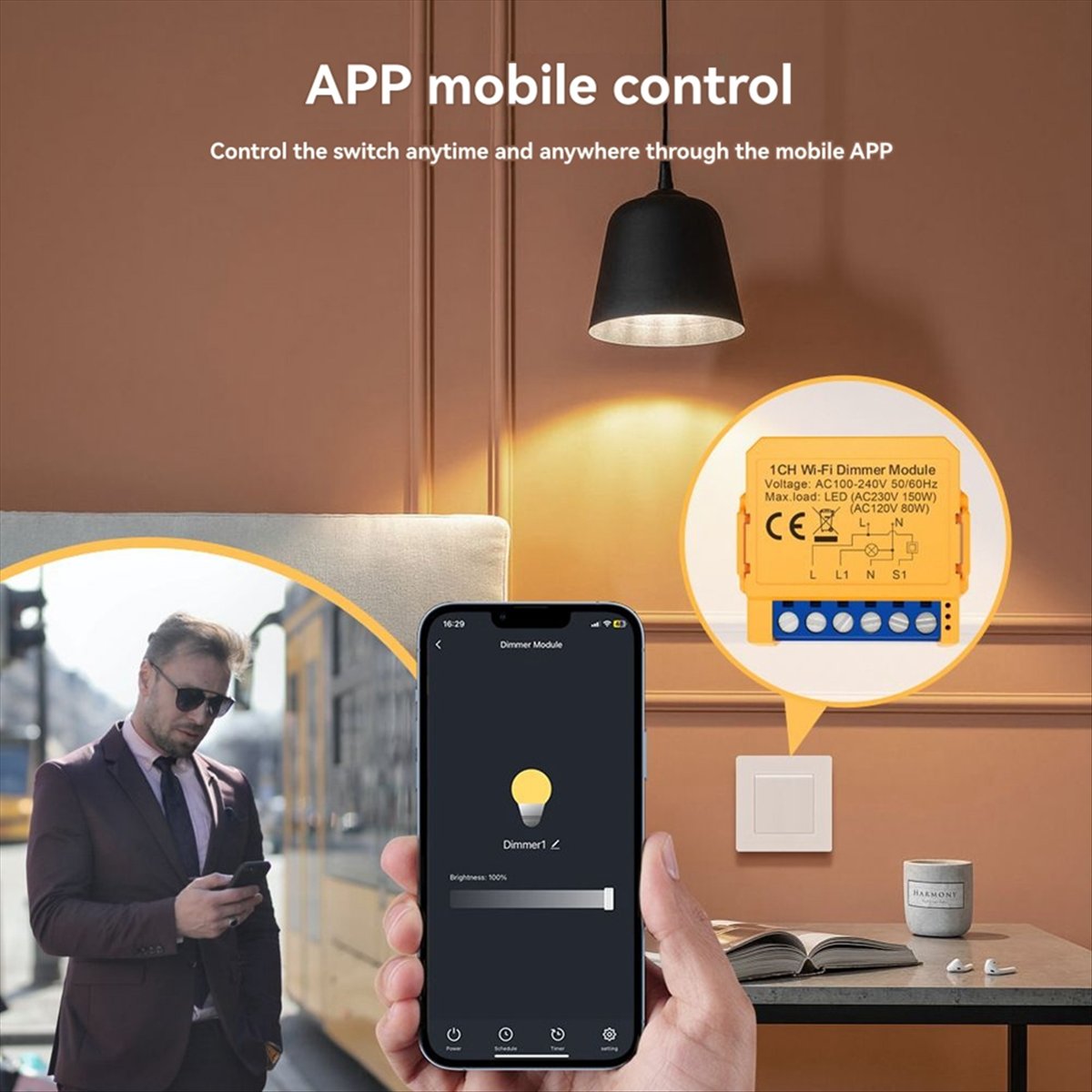 Compatibele Tuya WiFi Dimmer S - Smart Home With Plc recensie en prijs
