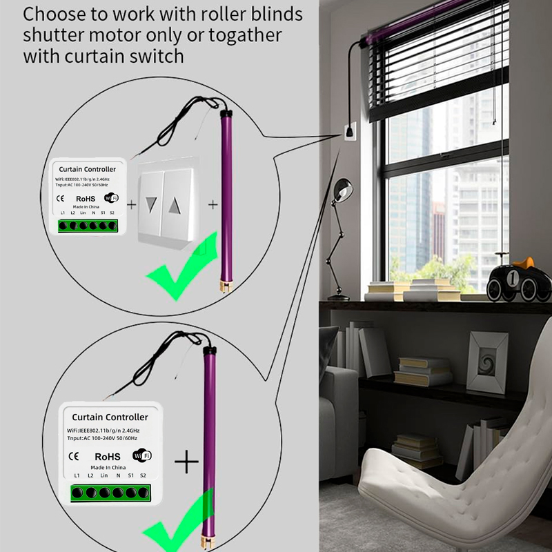 Wifi Smart Gordijn Schakelaar  - Smart Home Blinds recensie en prijs