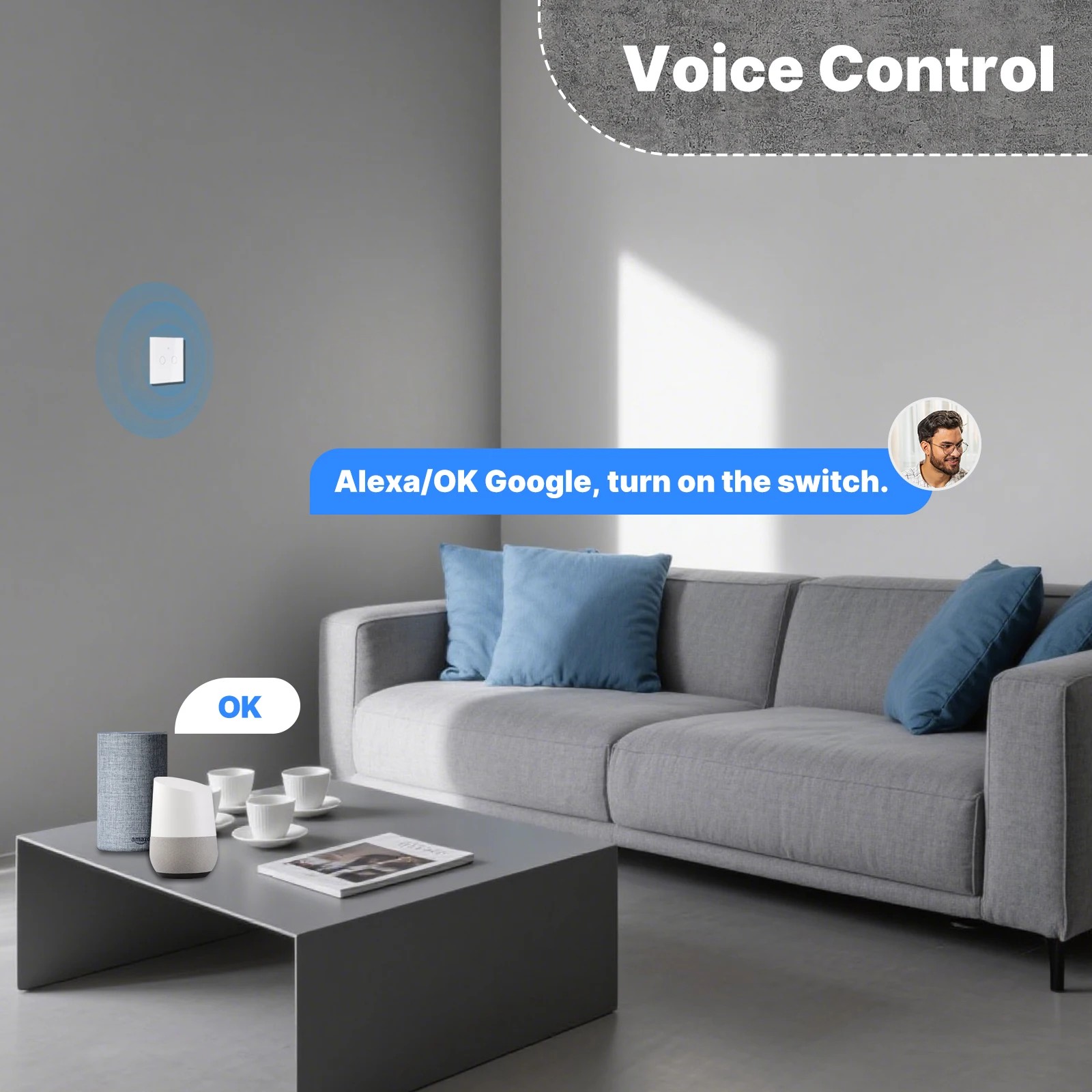 MOES WiFi+RF433 Slimme Touchsc - Smart Home Design recensie en prijs