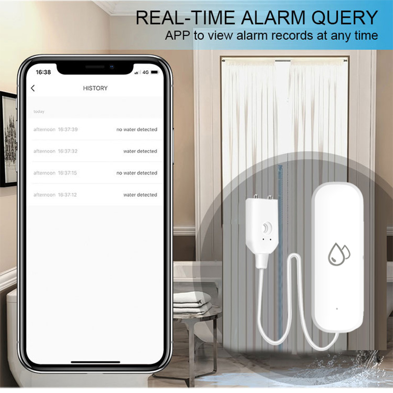 Tuya WiFi Waterlekkage Alarmse - Wifi Water Leak Detector recensie en prijs
