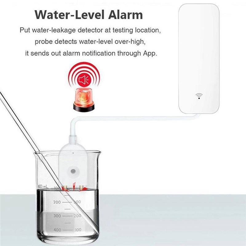 SOFT-Tuya WIFI slimme waterlek - Wifi Water Leak Detector recensie en prijs