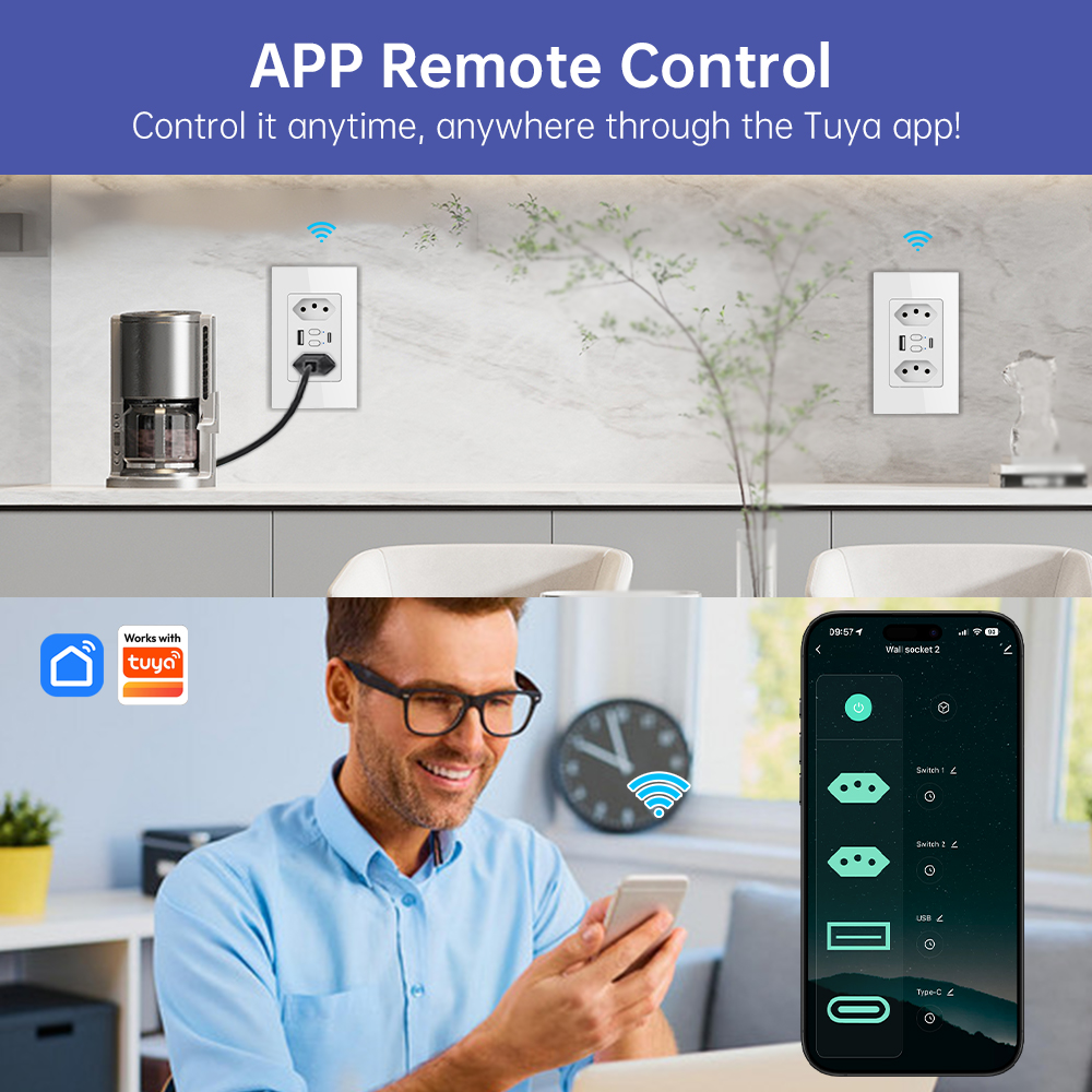 MANHOT Wifi Smart Brazil Socke - Smart Home For Living recensie en prijs