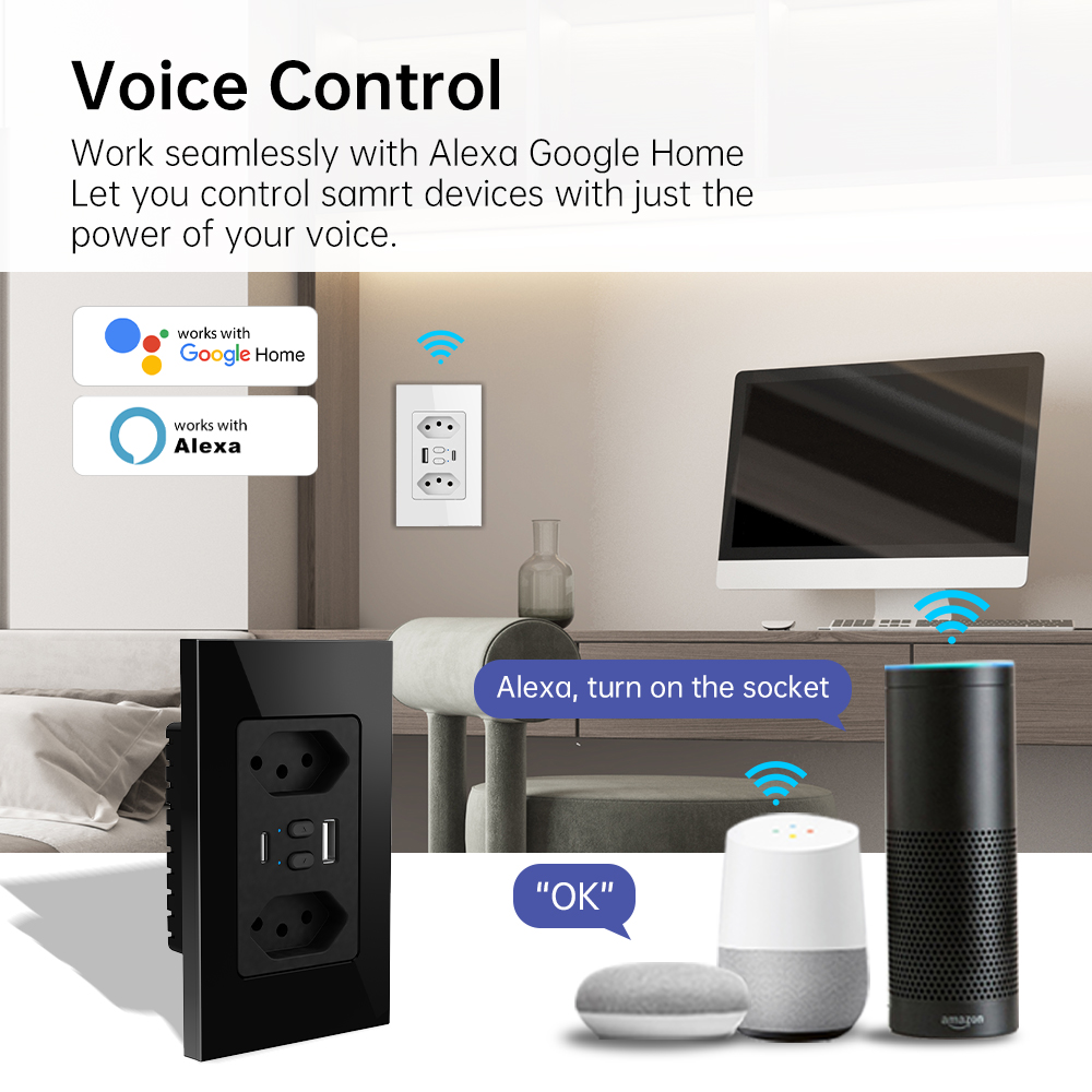 MANHOT Wifi Smart Brazil Socke - Smart Home For Living recensie en prijs