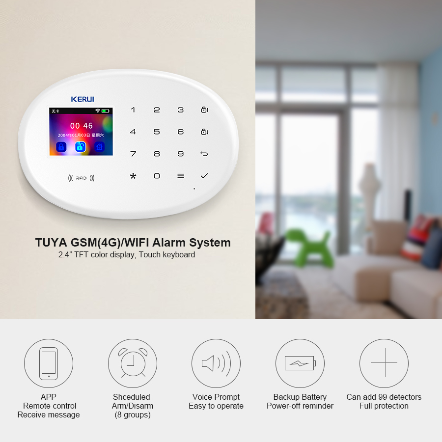 KERUI W202 WIFI GSM Alarmsyste - Smart Home Package recensie en prijs