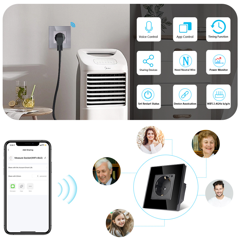 TAWOIA Wifi-stopcontact EU-sta - Smart Home Yandex recensie en prijs