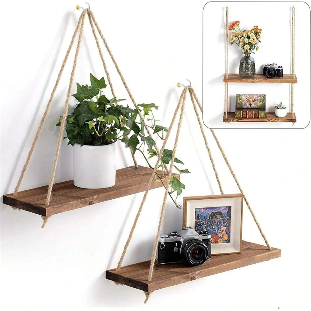 1Set Houten Hangende Planken S - Smart Home Decor recensie en prijs