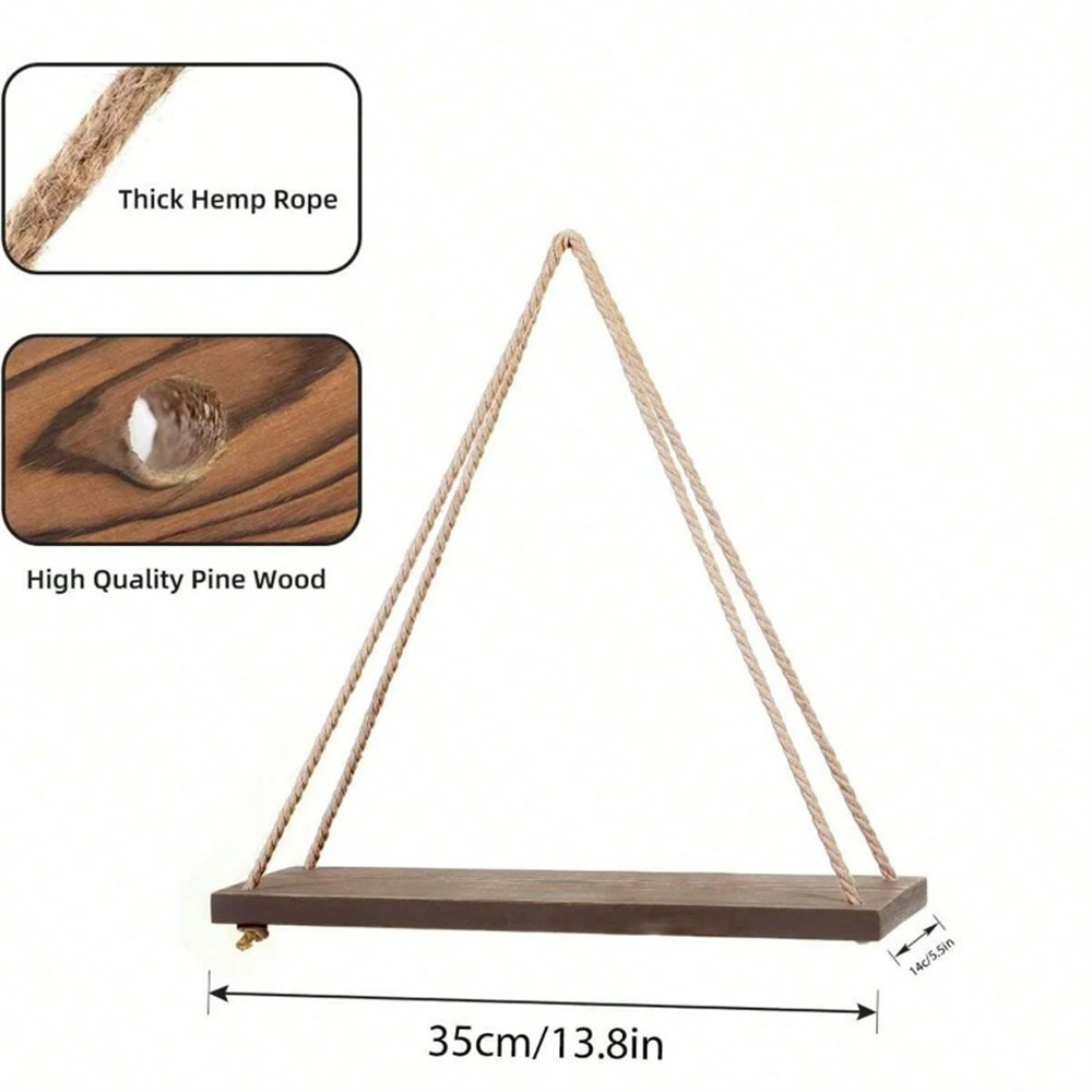 1Set Houten Hangende Planken S - Smart Home Decor recensie en prijs