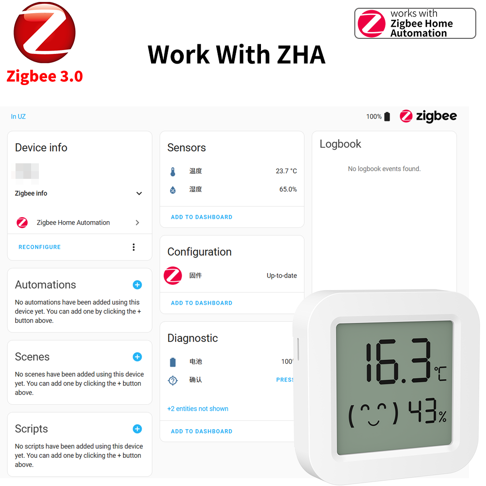Zigbee 3.0 temperatuur- en voc - Smart Home Yandex recensie en prijs
